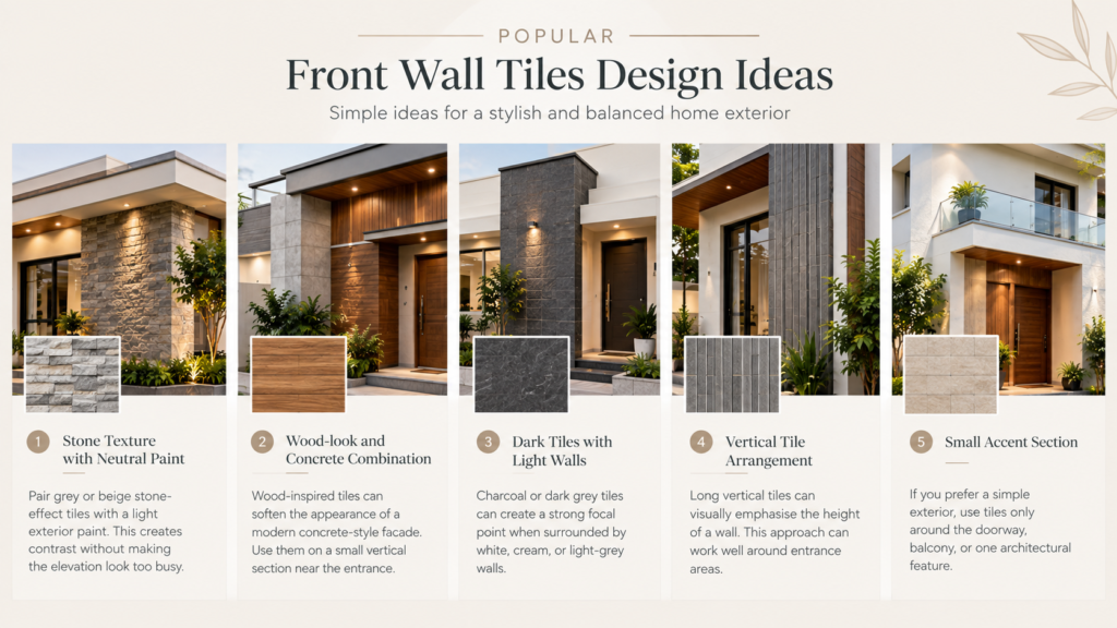 front wall tiles design ideas
