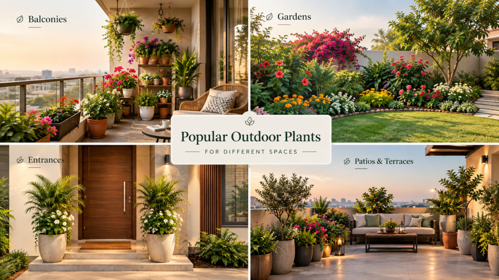 Popular Outdoor Plants for Different Spaces