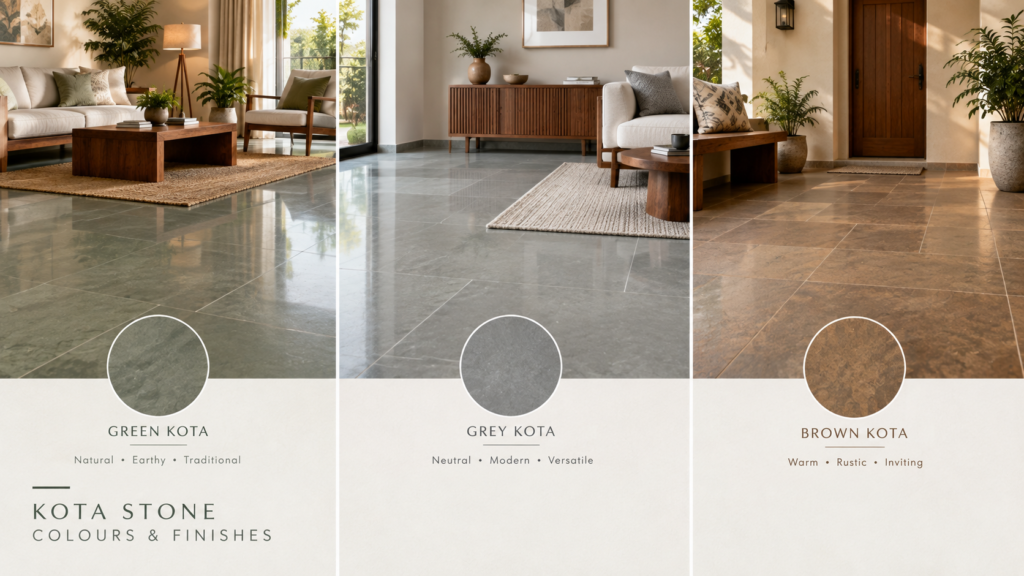 kota stone flooring different colours