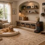 pet corner in living room