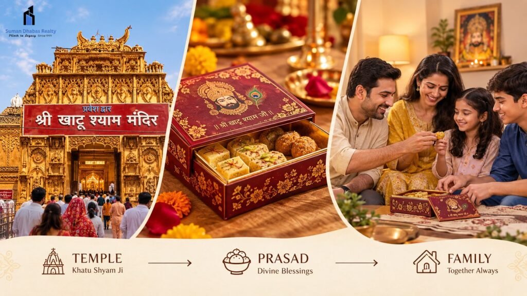 taking khatu shyam prasad to home