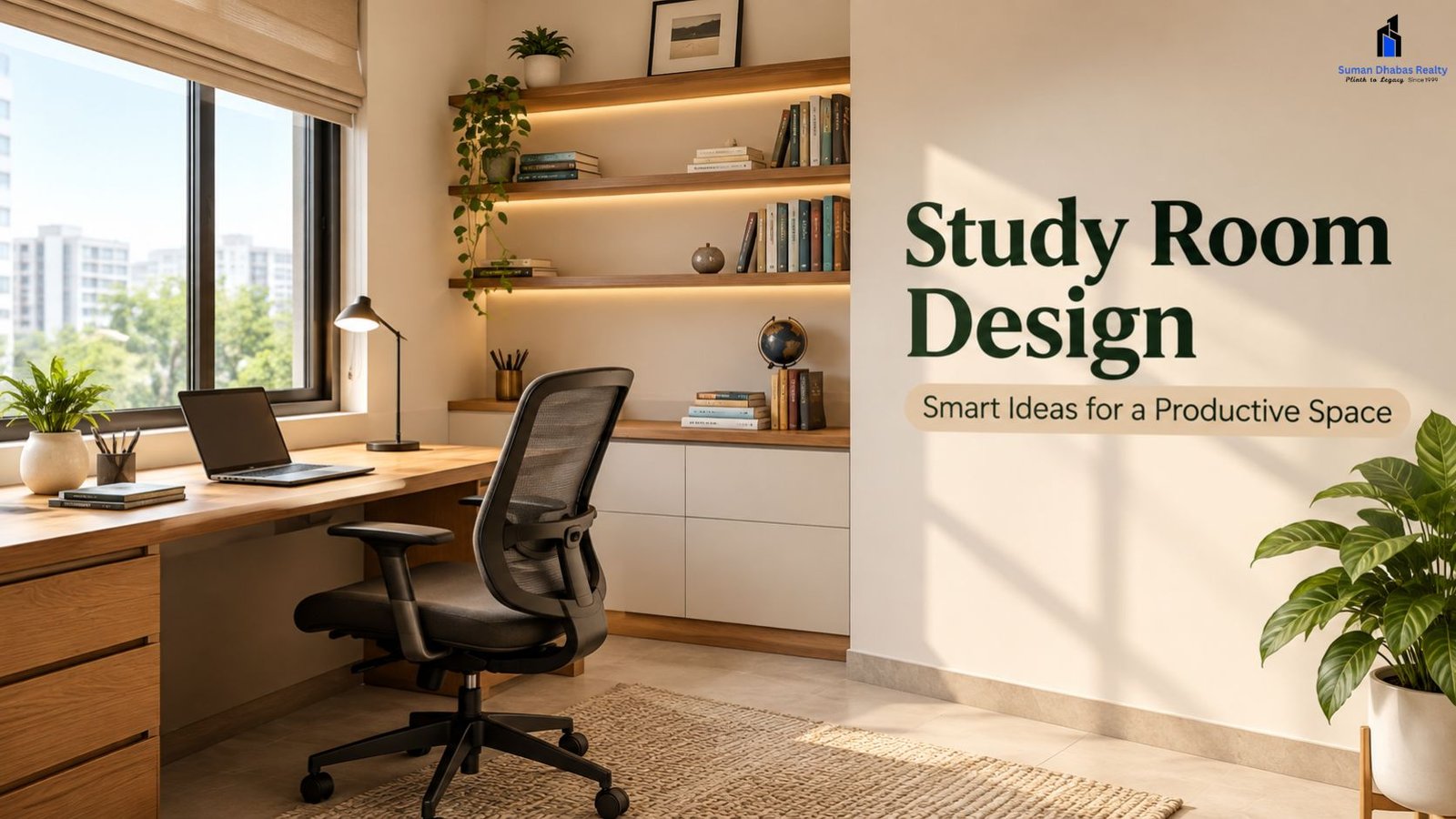 Read more about the article Study Room Design: Ideas for a Productive and Comfortable Space