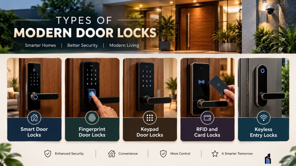 types of modern door locks