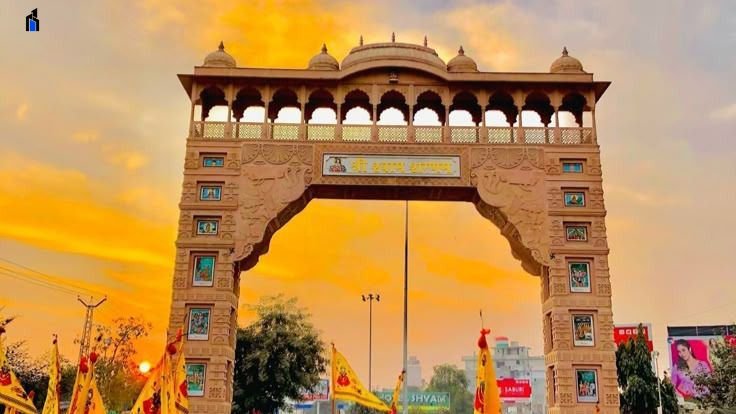 The main entrance of The Khatu Shyam Temple