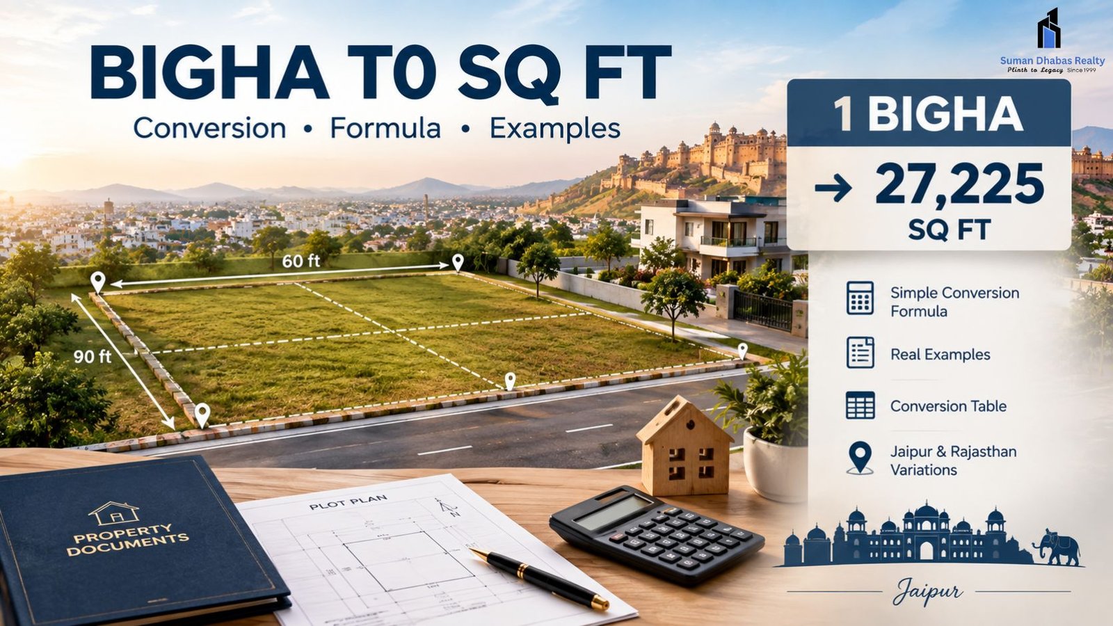 Read more about the article Bigha to Sq Ft: Convert Bigha into Square Feet