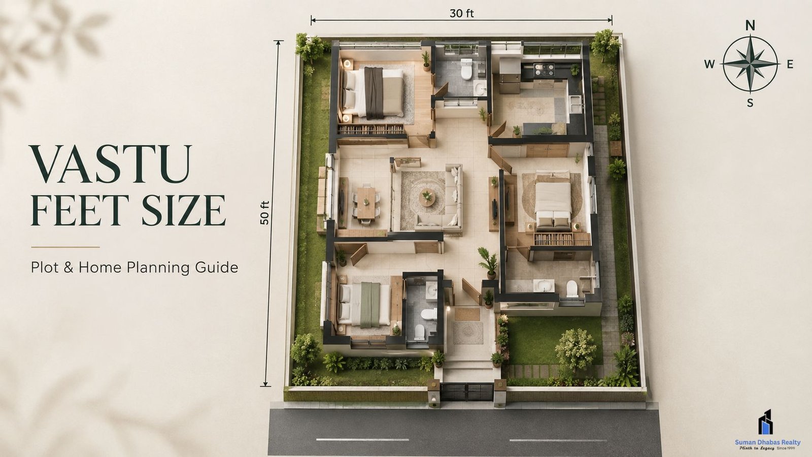 Read more about the article Vastu Feet Size: Practical Guide to Plot and Home Measurements