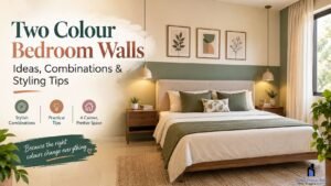 Read more about the article Two Colour Bedroom Walls: Stylish Combinations & Ideas