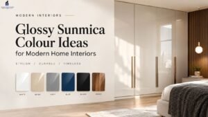 Read more about the article Glossy Sunmica Colour Ideas for Modern Home Interiors