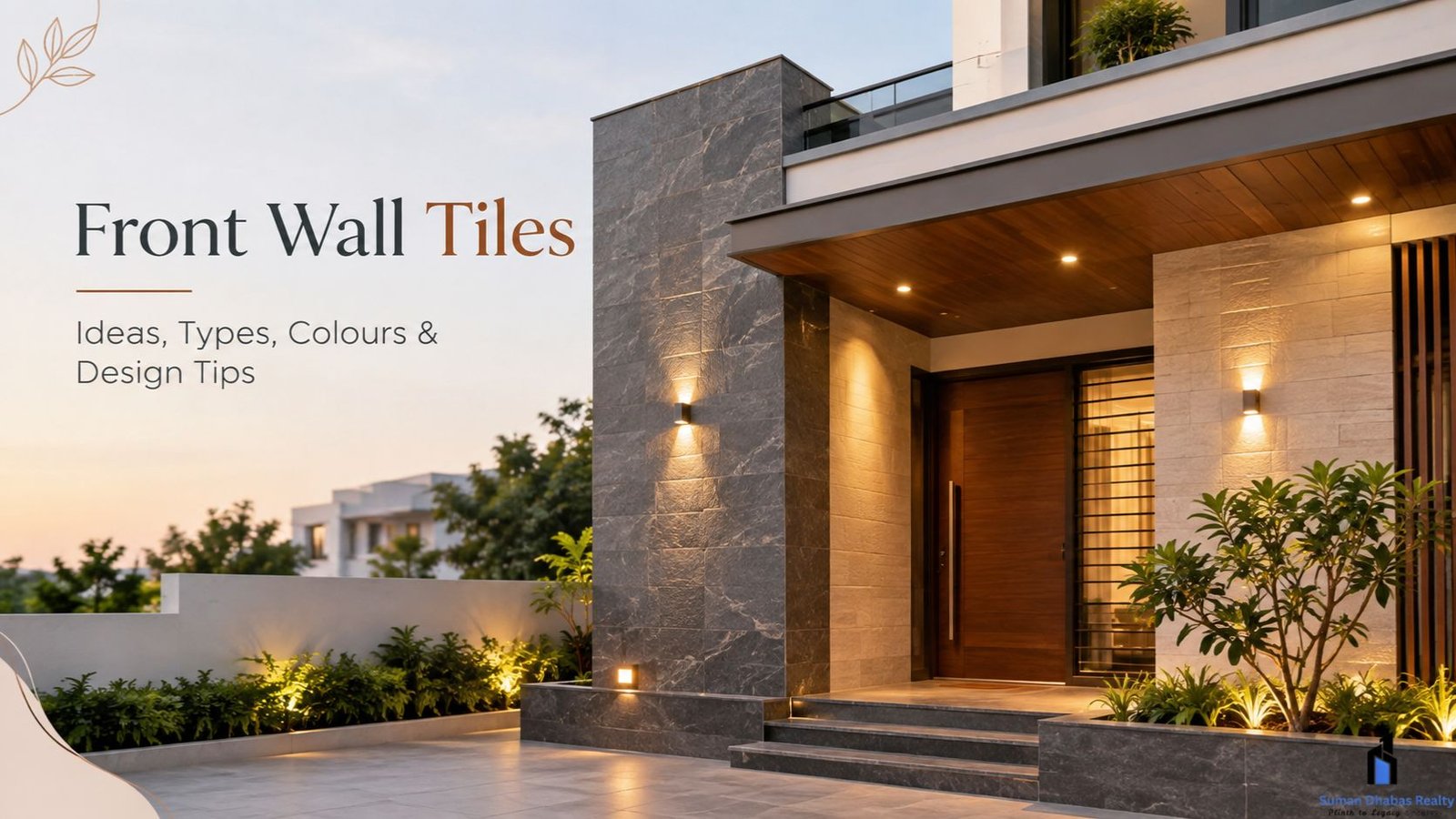 Read more about the article Front Wall Tiles: Ideas, Types, Colours & Design Tips