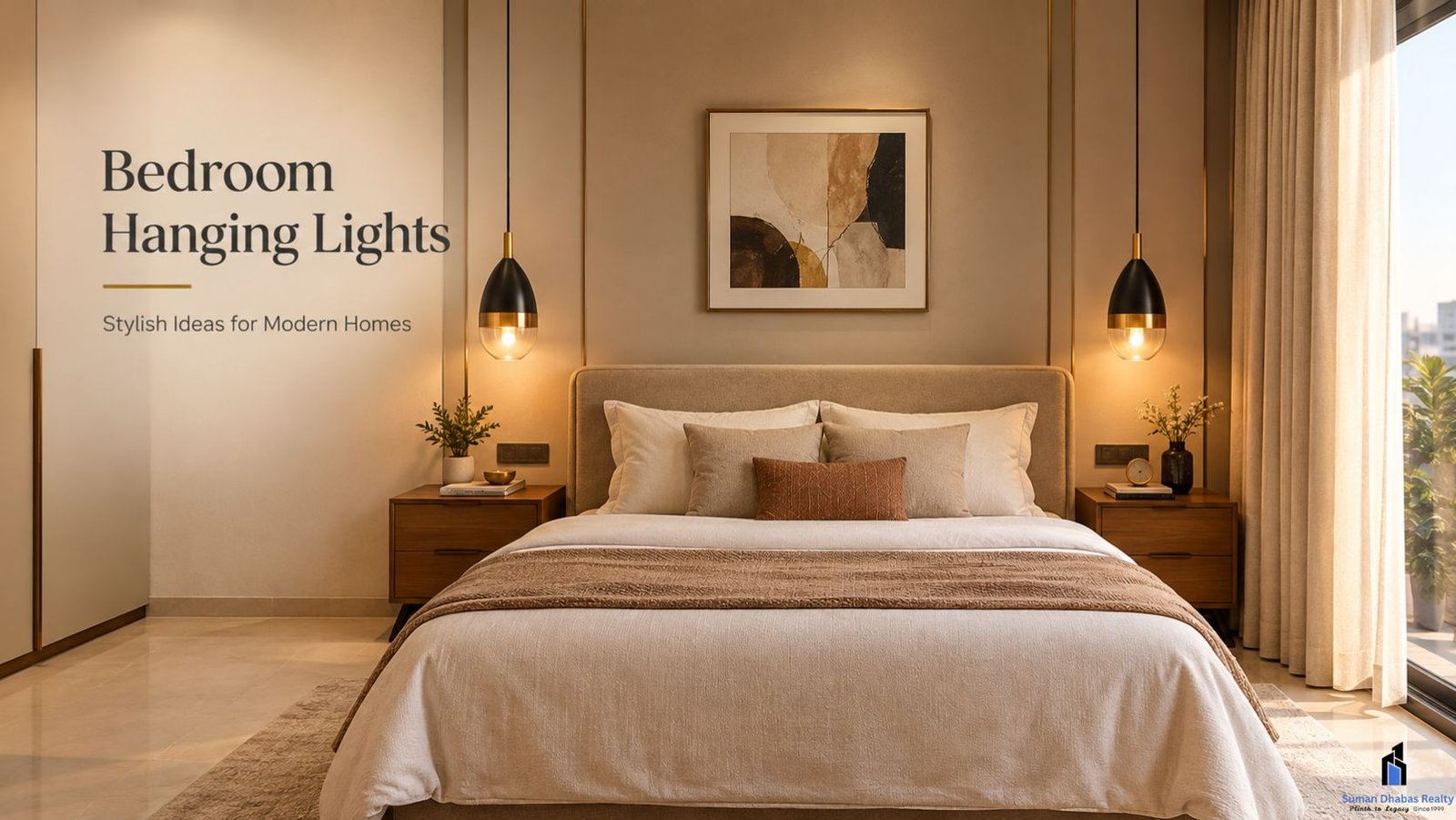Read more about the article Bedroom Hanging Lights: Stylish Ideas for Modern Homes